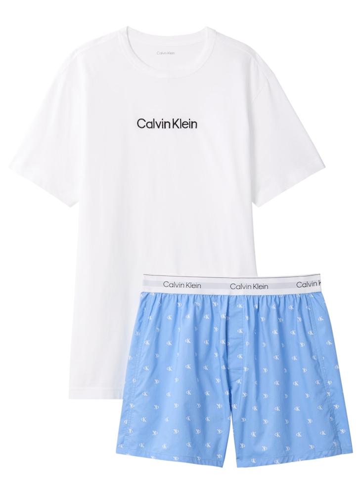 CALVIN KLEIN Poplin Short Sleeve T-Shirt And Boxers Set - Image 5